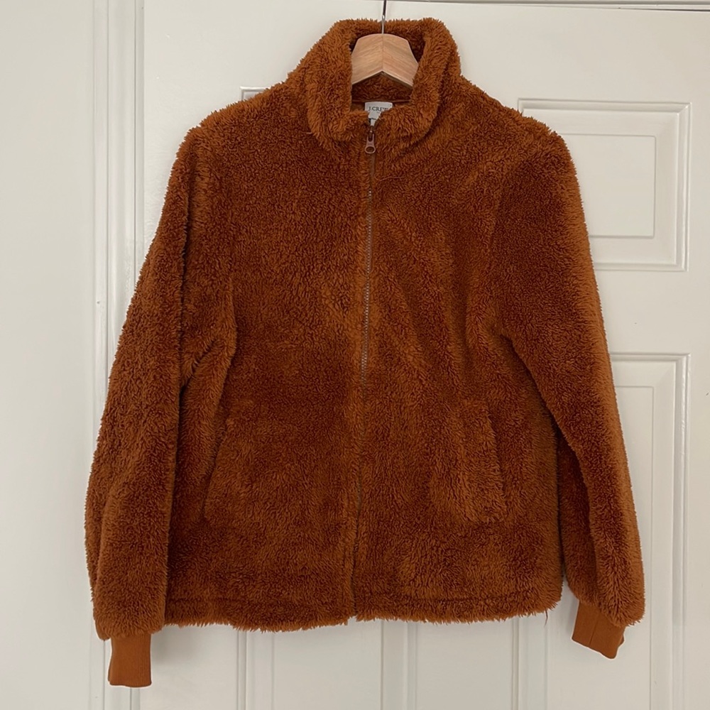 J. CREW | fuzzy zip up